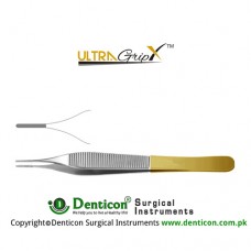 UltraGrip™ TC Micro-Adson Dissecting Forcep 1 x 2 Teeth Stainless Steel, 15 cm - 6"